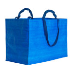 Shopper maxi in polipropilene riciclato con manici doppi a n...