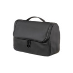 Beauty case in soft PU water resistant.