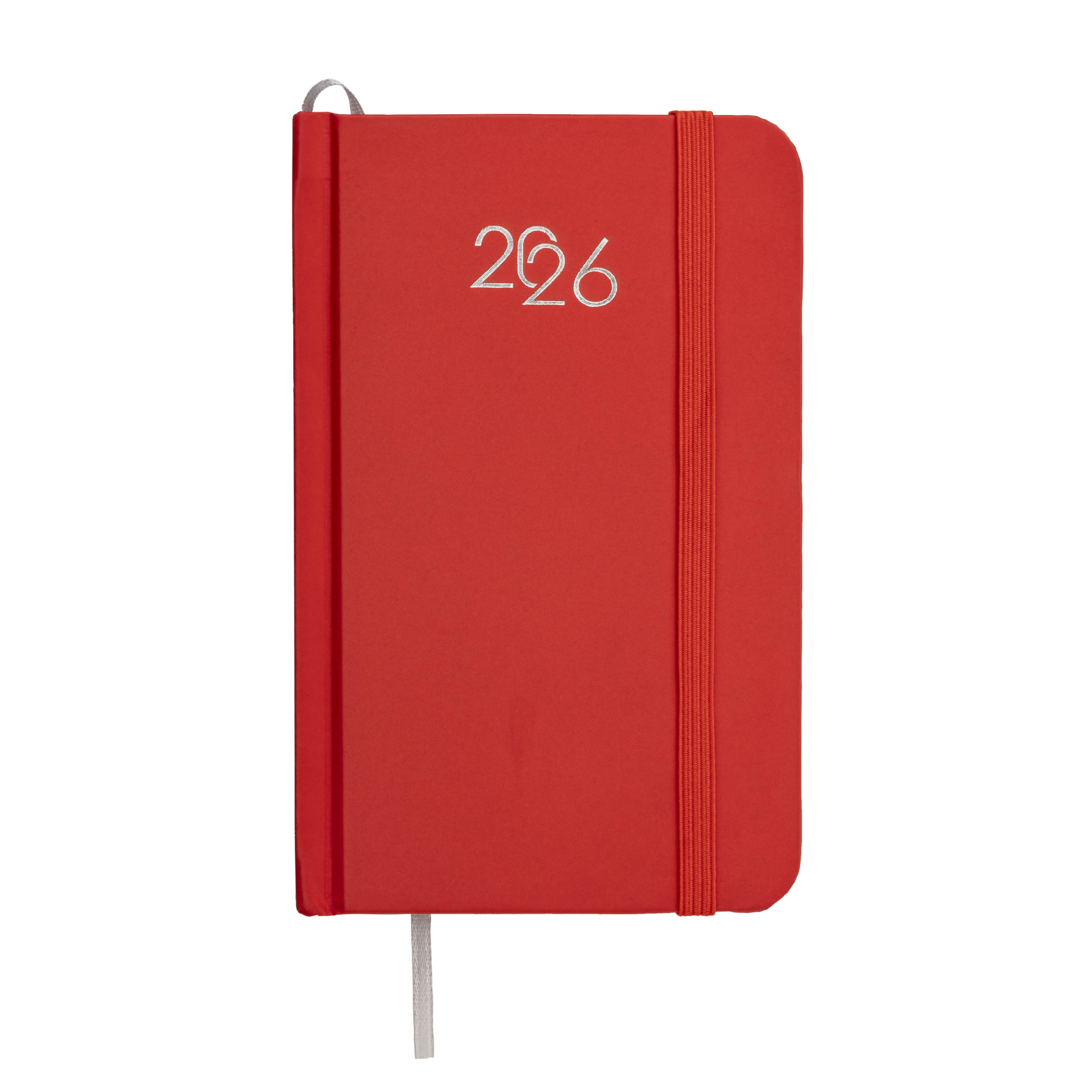 Agenda tascabile settimanale 2026, copertina rigida in carto...