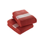 Telo in spugna di cotone 100 % ( 300 gr m2) con banda bianca...