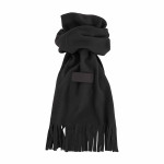 Sciarpa in polar. Con frange. Con etichetta per personalizza...