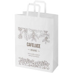 Sacchetto di carta da 80-90 g/m² con manici piatti , 32 x 17...