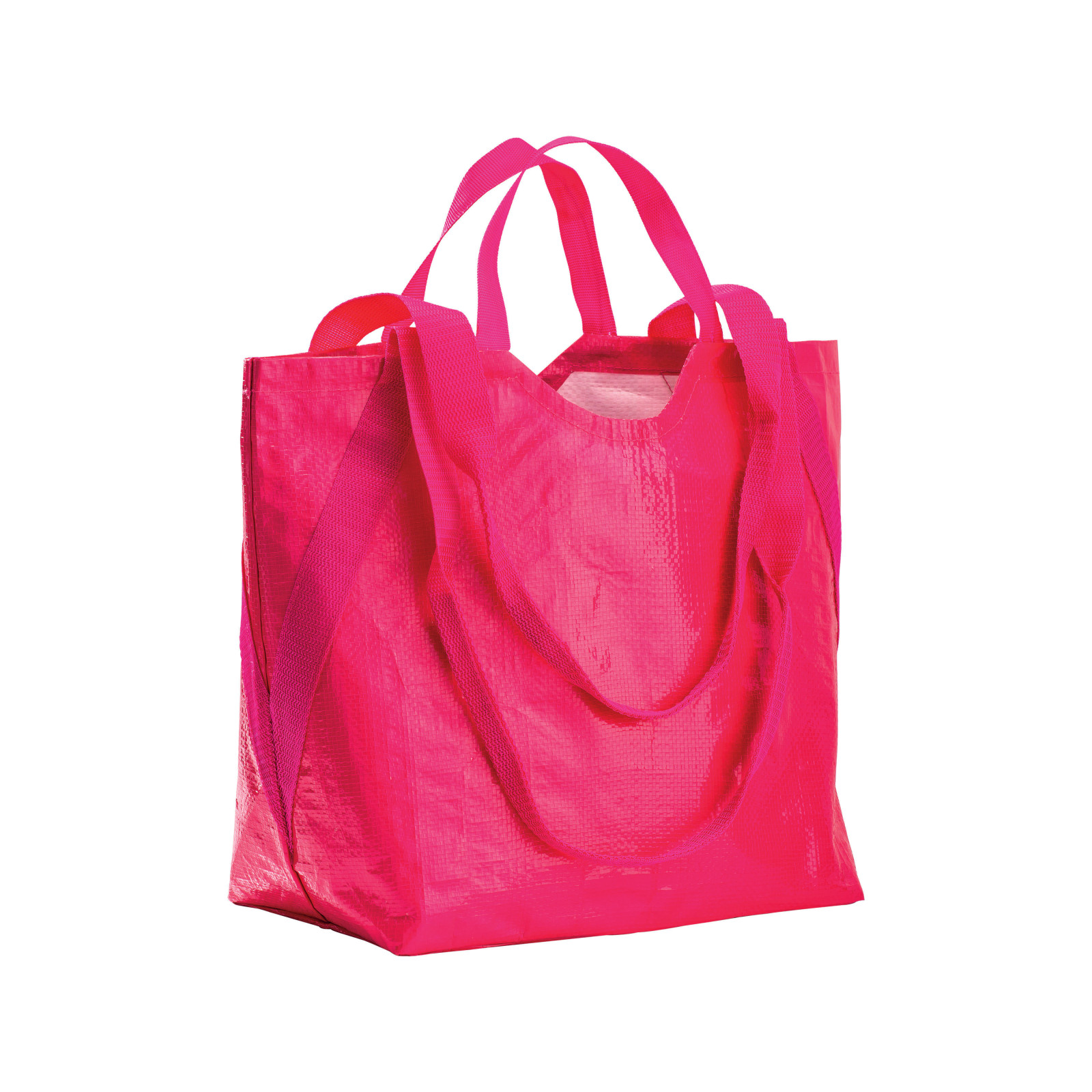 Shopper in polipropilene con manici doppi a nastro (corti e...