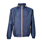 Giacca impermeabile in poliestere con cappuccio a scomparsa,...