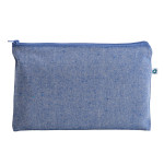 Beauty case in cotone riciclato 150 g/m2, con zip