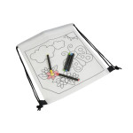 Set di 5 pastelli a cera colorati a sezione cilindrica, in m...