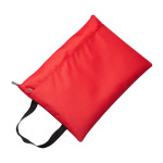 Porta documenti in poliestere con tasca frontale