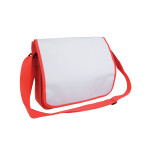 Cartella in poliestere 600D con tracolla regolabile e patta...