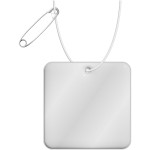 Gancio in PVC catarifrangente quadrato con catenella RFX™ 