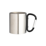 Tazza in acciaio con manico in alluminio a moschettone, 200...