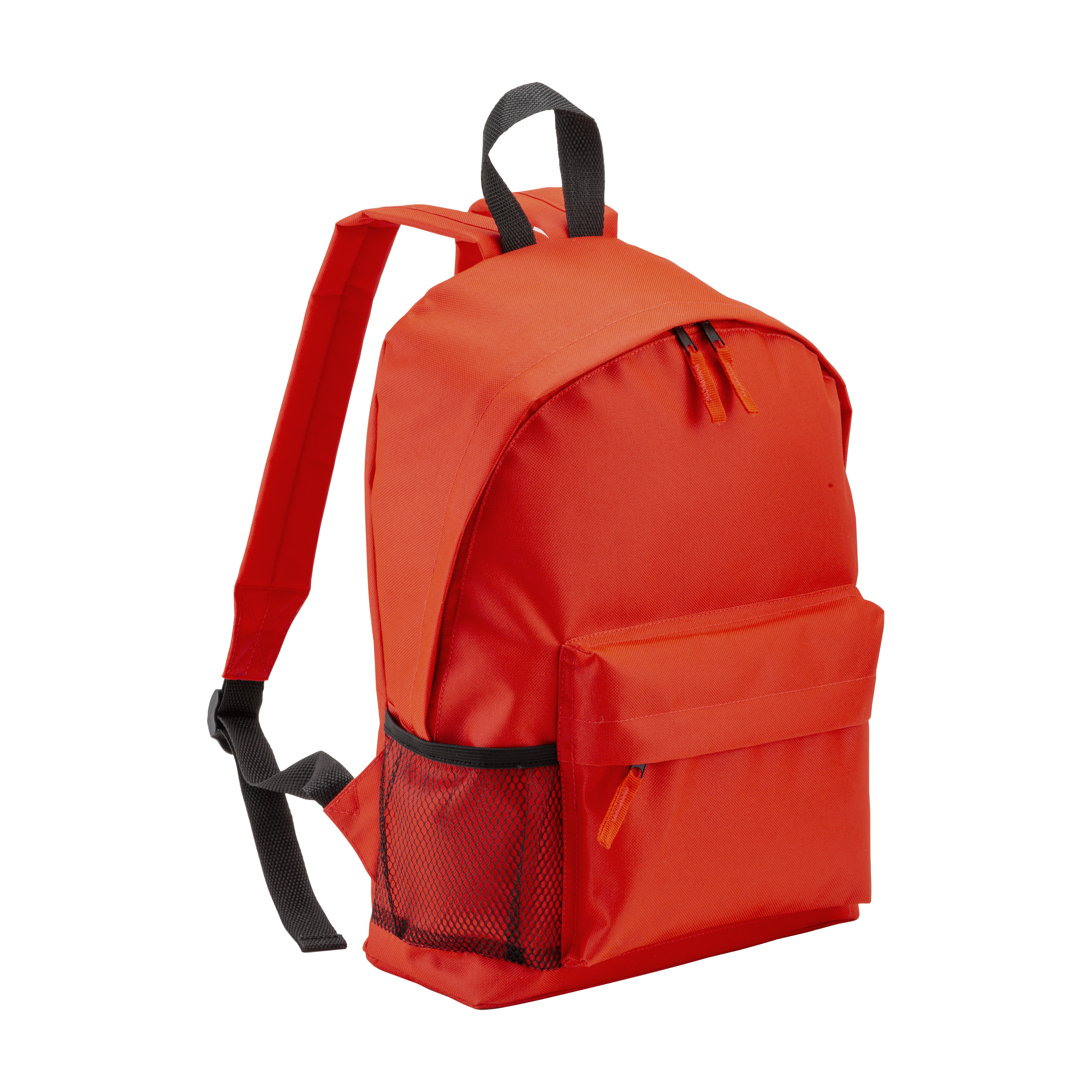 Zaino in poliestere riciclato R-PET con tasca esterna con ce...