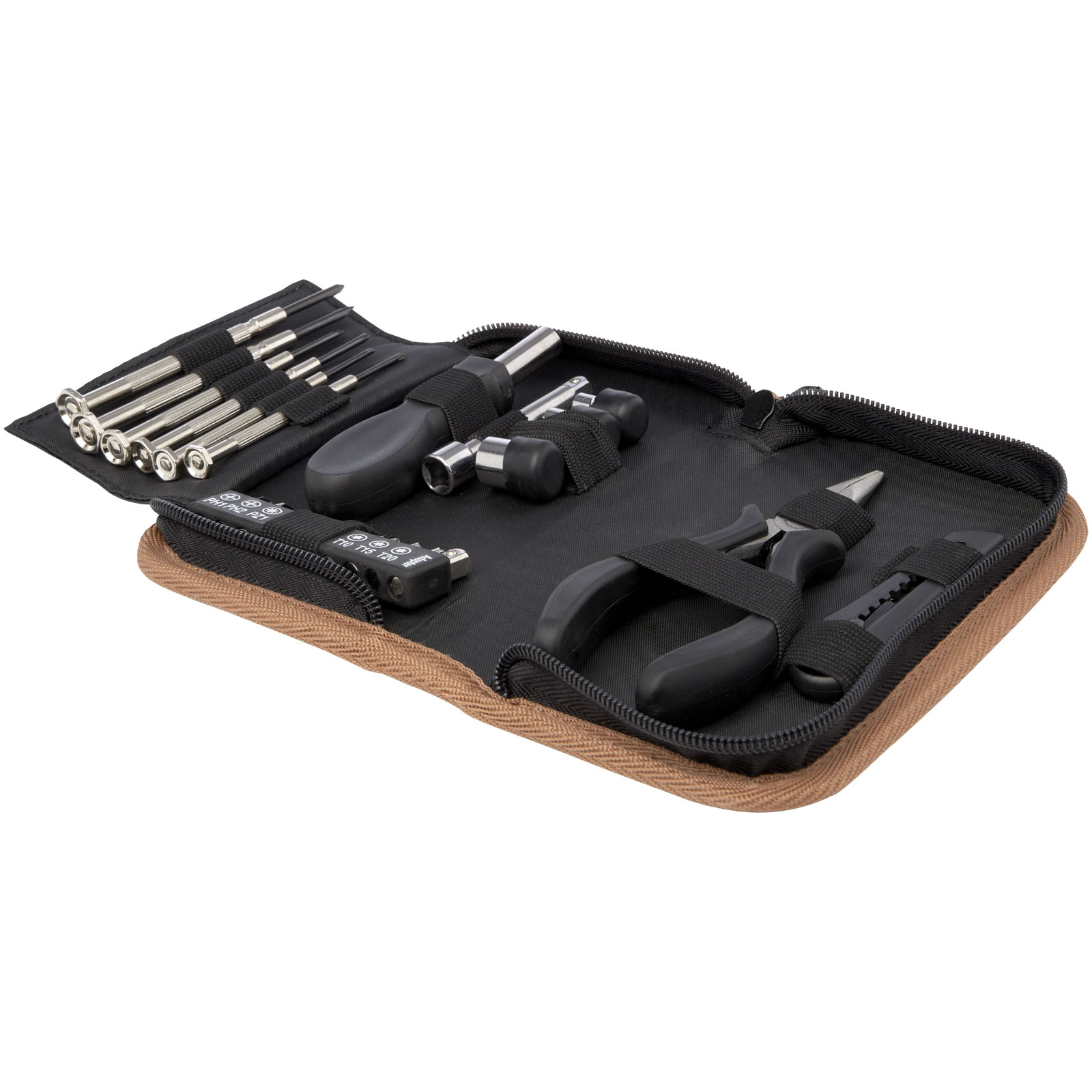 Set di attrezzi da 24 pezzi in plastica riciclata RCS con cu...